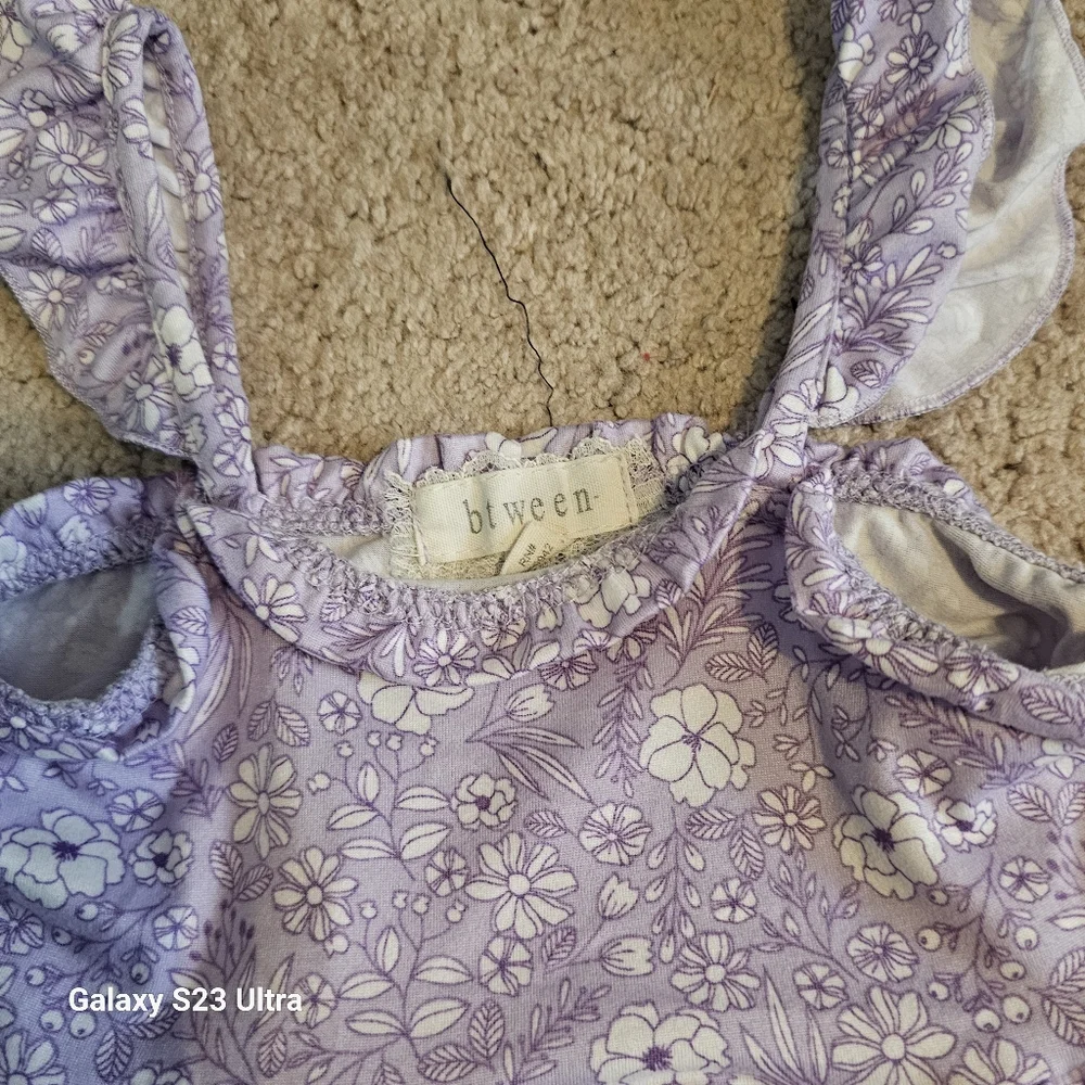 Floral Purple Kids Dress By Btween
